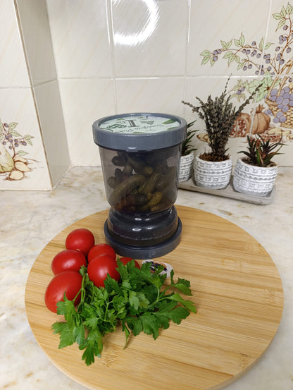 Kum Saati Zeytin Ve Turşu Saklama Kabı