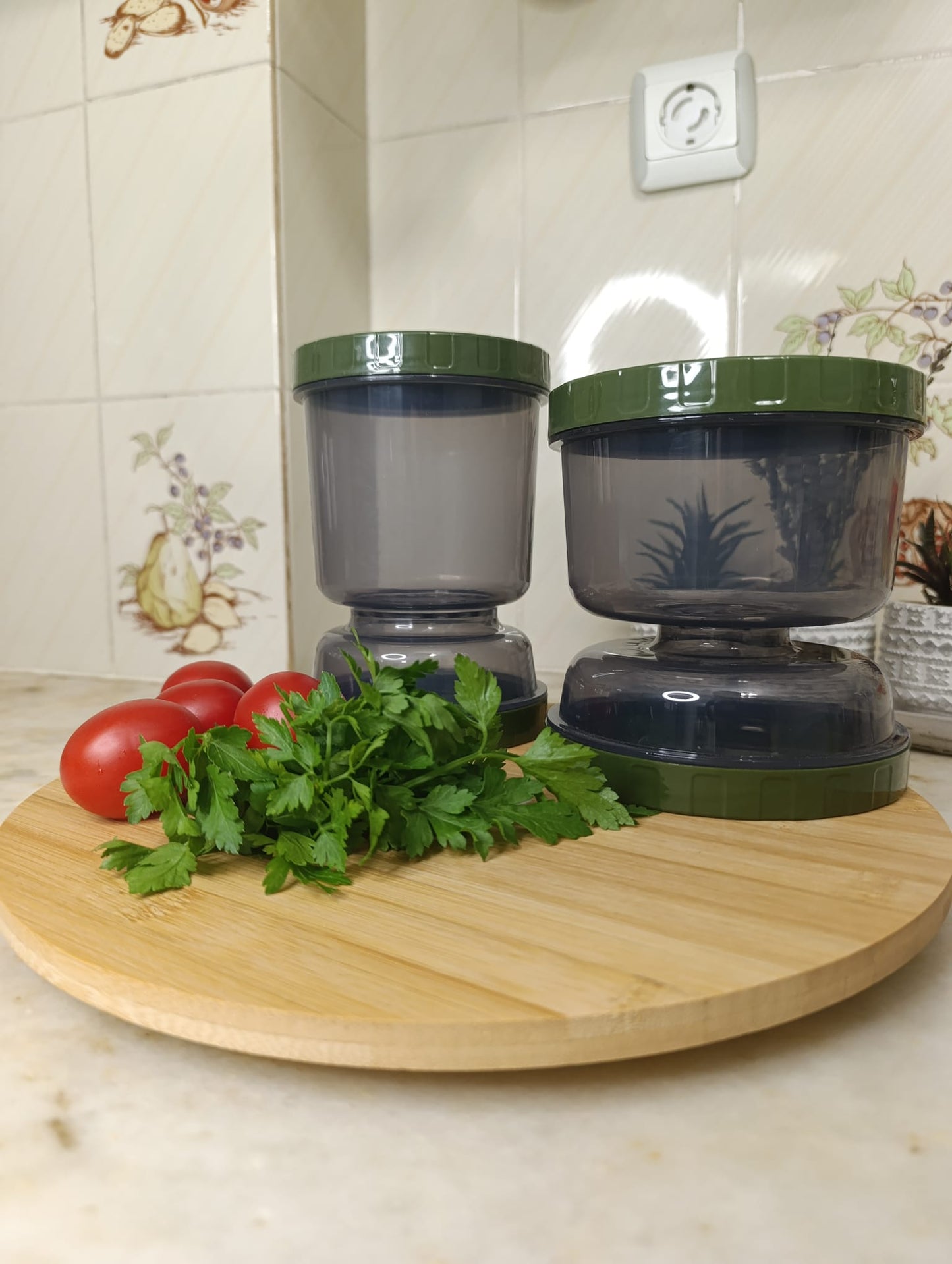 Kum Saati Zeytin Ve Turşu Saklama Kabı