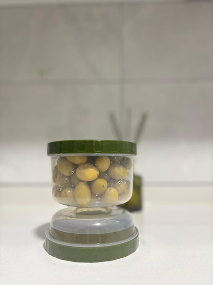 Kum Saati Zeytin Ve Turşu Saklama Kabı